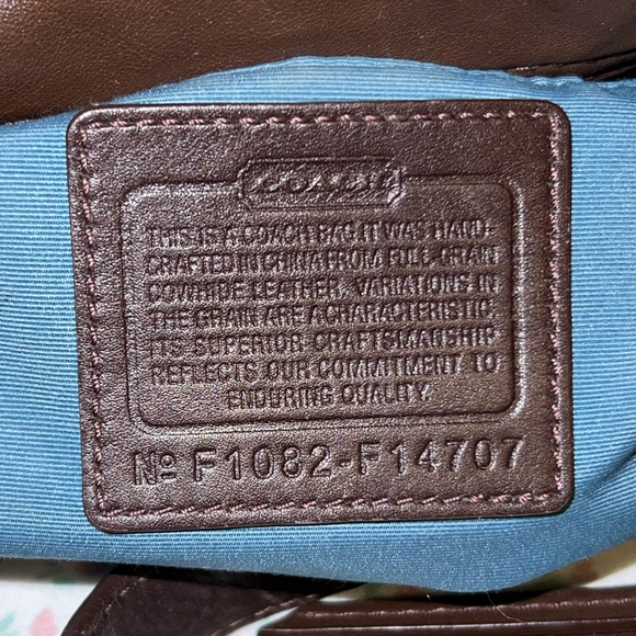 Coach Leather Zoe Shoulder Crossbody Bag in Dark Brown - Excellent Condition - Picture 10 of 11